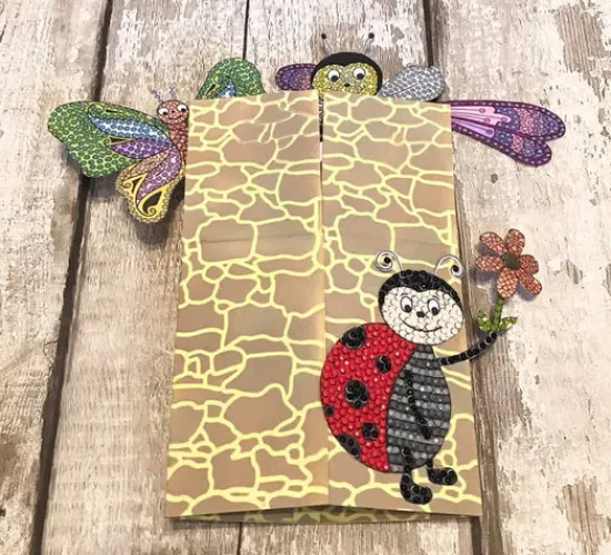 Craft Buddy Love Bug Ladybird Crystal Art A6 Stamp Set Online