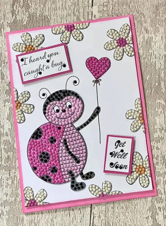 Craft Buddy Love Bug Ladybird Crystal Art A6 Stamp Set Online
