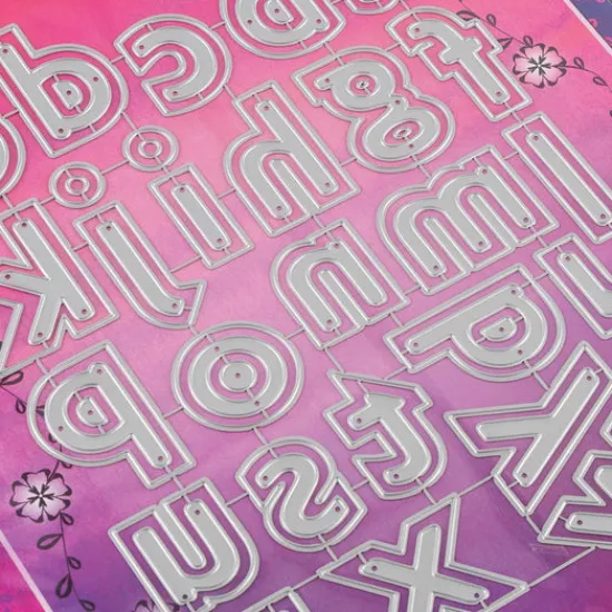 Craft Buddy Nested Lower Case Alphabet Die Set - 65 Dies Outlet