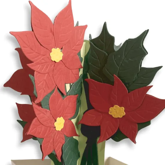 Craft Buddy “Poinsettia” Beautiful Bouquet 3D Gift Card Die Set Outlet