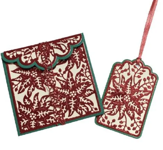 Craft Buddy Poinsettia Posy Gifting Wallet Die Set Best