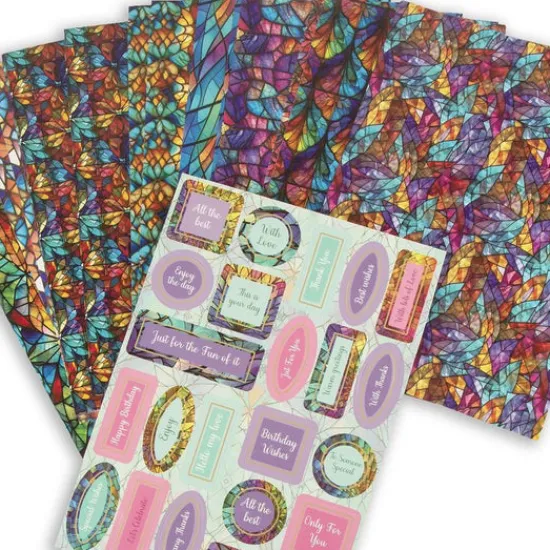 Craft Buddy Stained Glass Papercrafting Kit - 30x Cards Clearance