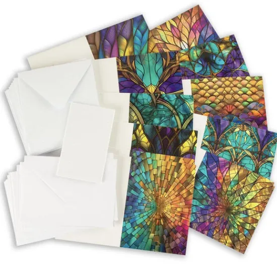 Craft Buddy Stained Glass Papercrafting Kit - 30x Cards Clearance