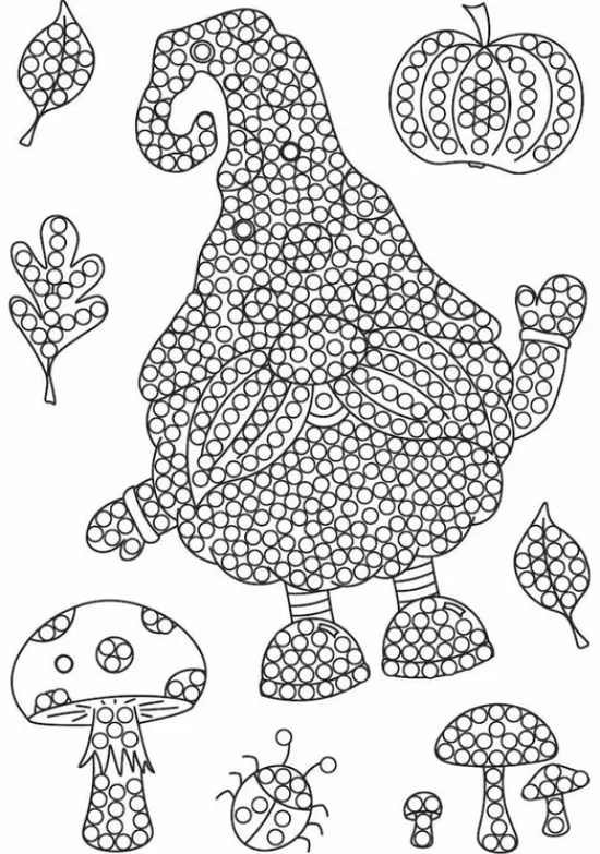 Craft Buddy Crystal Art A6 Stamp Set - Autumn Harvest Gnome Hot