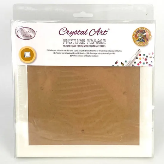 Craft Buddy Crystal Art Card Frame - White Fashion