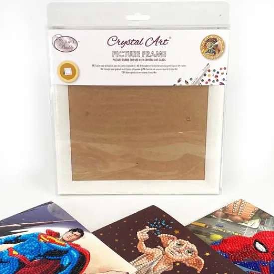 Craft Buddy Crystal Art Card Frame - White Fashion