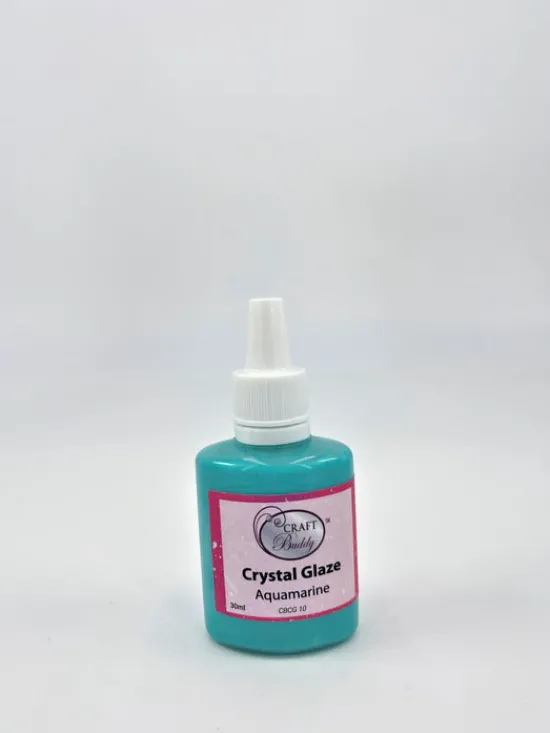 Craft Buddy Crystal Glaze Pot- AQUAMARINE Best