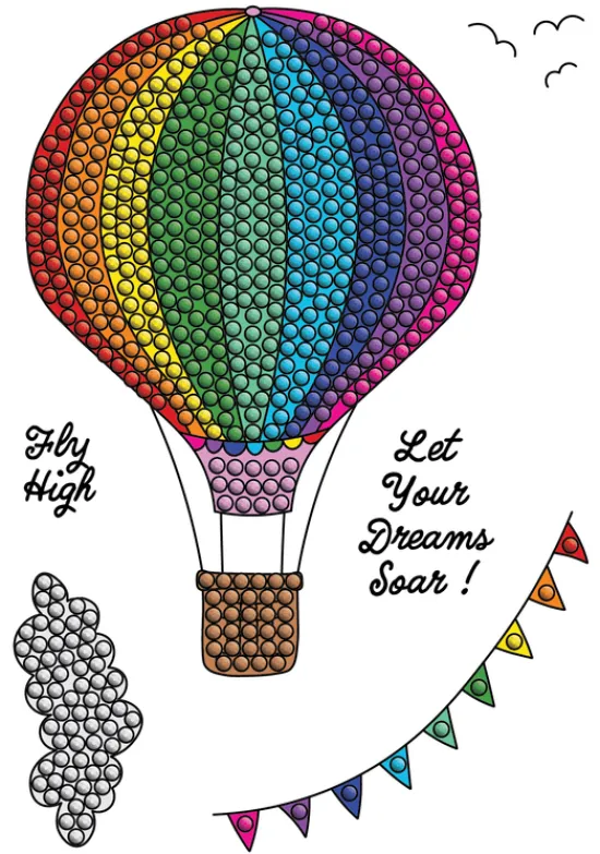 Craft Buddy Crystals Art A6 Stamp Set - Travel Light Clearance