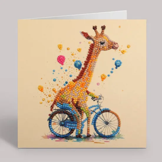Craft Buddy "Cute Baby Giraffe" Crystal Art Card Hot