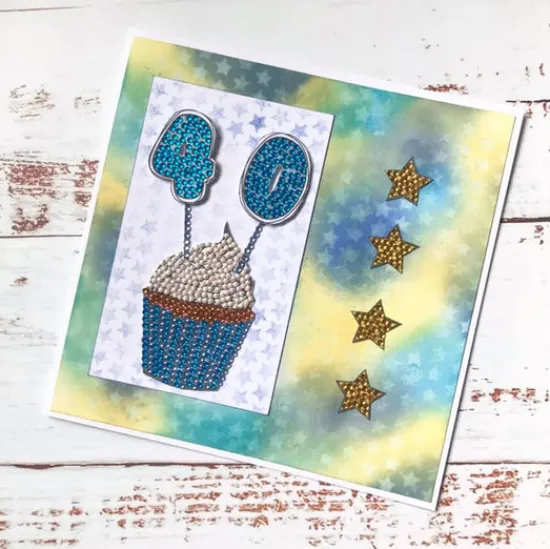 Craft Buddy Cute Cupcakes A6 Crystal Art Stamp Set Discount