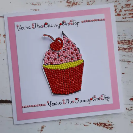 Craft Buddy Cute Cupcakes A6 Crystal Art Stamp Set Discount