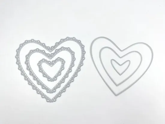 Craft Buddy Decorative Nested Hearts Die set Clearance