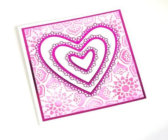 Craft Buddy Decorative Nested Hearts Die set Clearance