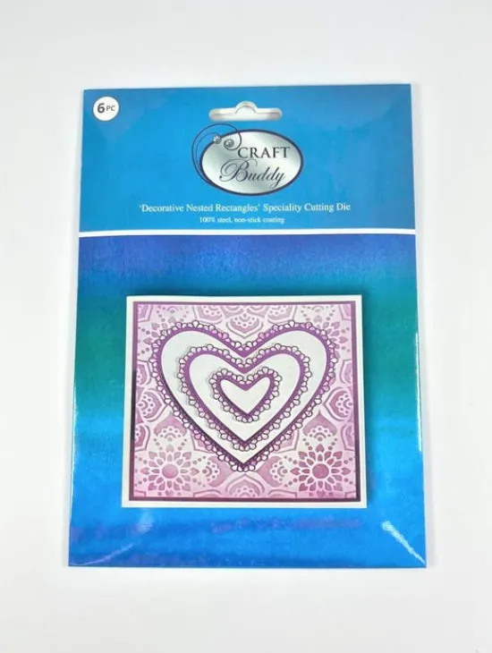 Craft Buddy Decorative Nested Hearts Die set Clearance