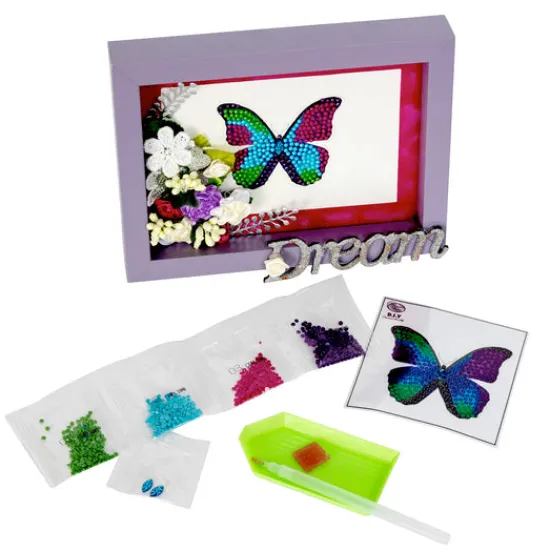 Craft Buddy Disco Butterfly - Crystal Art Motifs (With Tools) Fashion