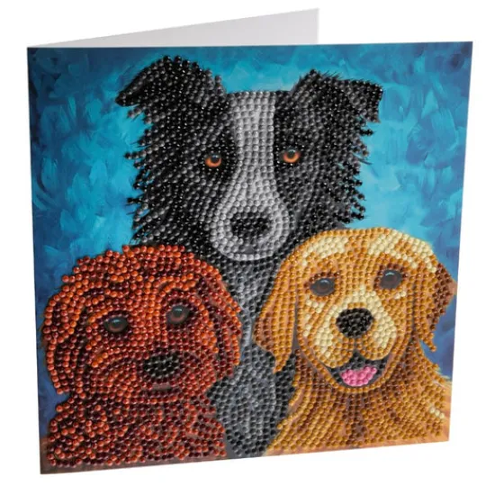 Craft Buddy "Dog Portrait" by Rachel Froud Crystal Art Card New