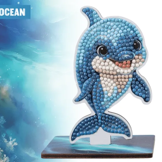 Craft Buddy Dolphin Crystal Art Wildlife Buddies Clearance