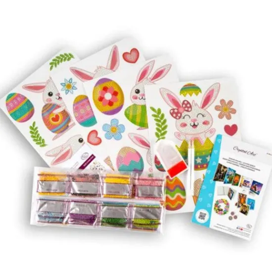 Craft Buddy "Easter" Crystal Art Home Décor Decals set of 4 New