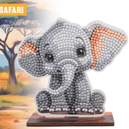 Craft Buddy Elephant Crystal Art Wildlife Buddies Sale