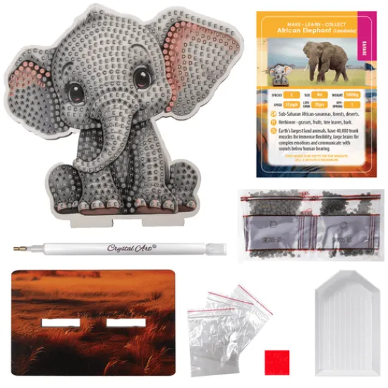 Craft Buddy Elephant Crystal Art Wildlife Buddies Sale
