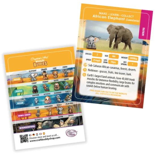 Craft Buddy Elephant Crystal Art Wildlife Buddies Sale