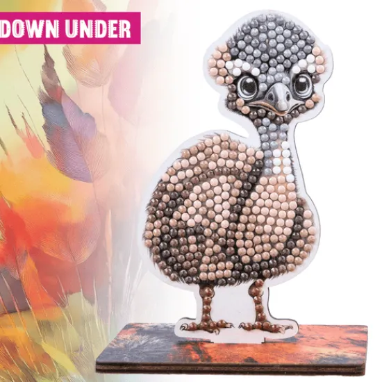 Craft Buddy Emu Crystal Art Wildlife Buddies New