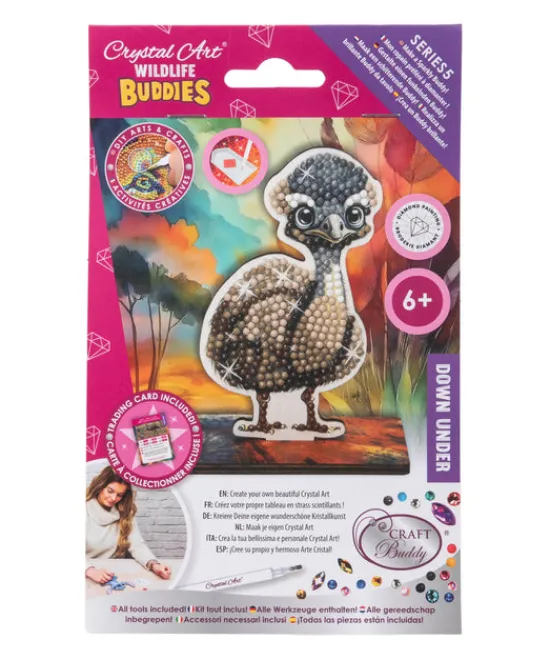 Craft Buddy Emu Crystal Art Wildlife Buddies New
