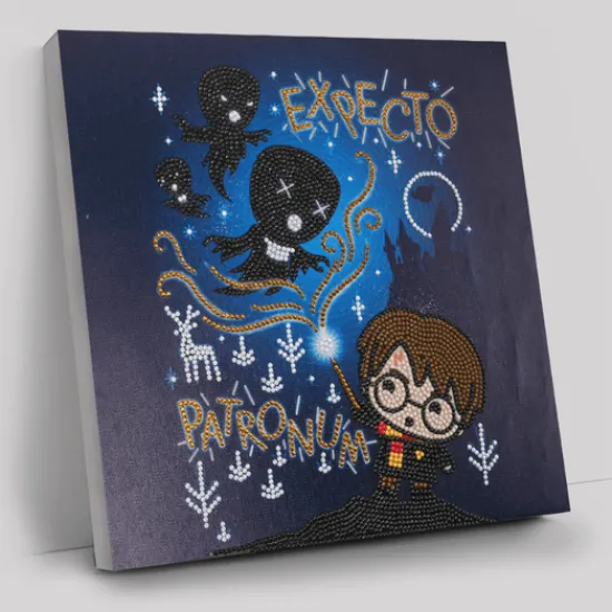 Craft Buddy "Expecto Patronum" Harry Potter Crystal Art Canvas Kit 30x30cm Best