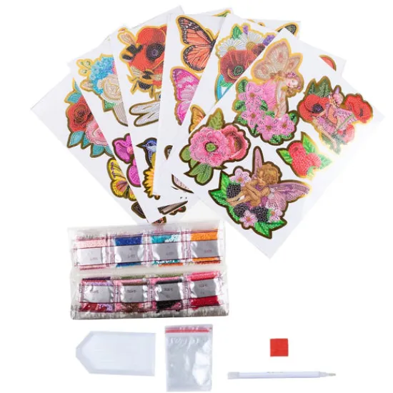 Craft Buddy "Fairy Garden" Crystal Art Sticker Set x 35 Online