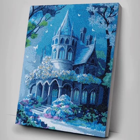 Craft Buddy "Fantasy Castle" Crystal Art Canvas Kit 40x50cm Hot