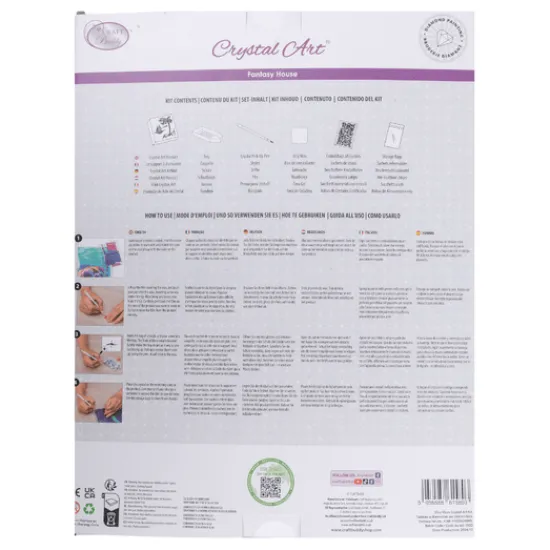 Craft Buddy “Fantasy House” Crystal Art Canvas Kit 35x45 Hot