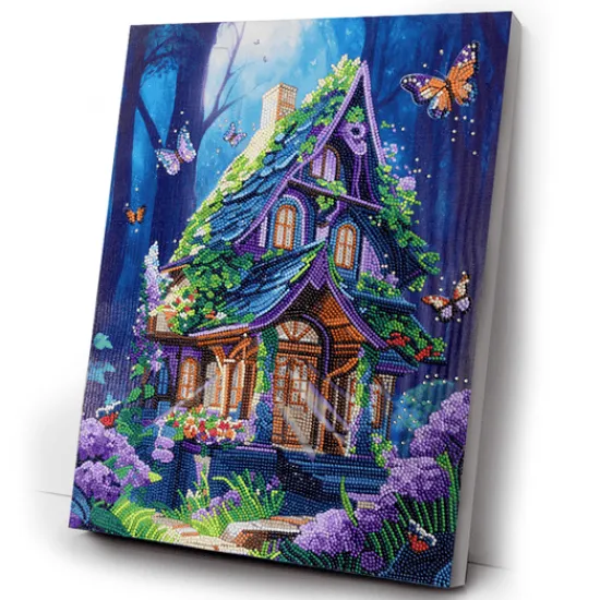 Craft Buddy “Fantasy House” Crystal Art Canvas Kit 35x45 Hot