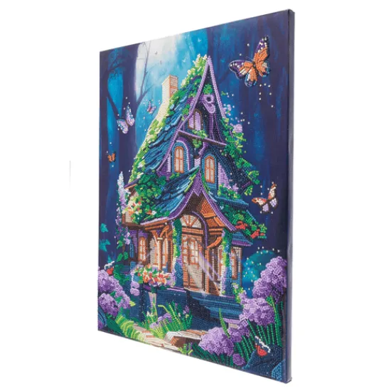 Craft Buddy “Fantasy House” Crystal Art Canvas Kit 35x45 Hot