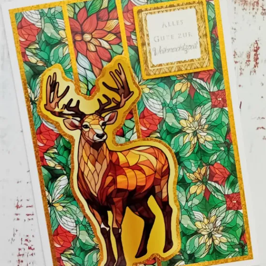 Craft Buddy Festive Stained Glass Papercrafting & Card Making Kit Discount