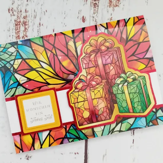 Craft Buddy Festive Stained Glass Papercrafting & Card Making Kit Discount