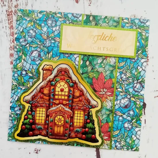 Craft Buddy Festive Stained Glass Papercrafting & Card Making Kit Discount