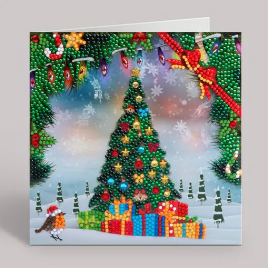 Craft Buddy "Festive Tree" Crystal Art Card 18x18cm Best
