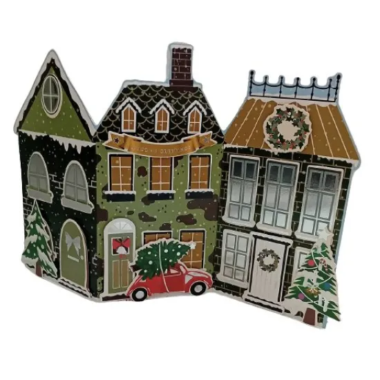 Craft Buddy Festive Village Card Making Kit x32 Cards Outlet