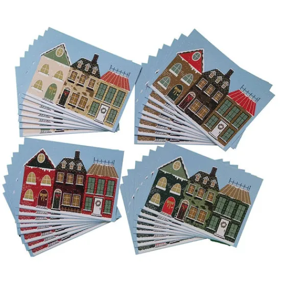 Craft Buddy Festive Village Card Making Kit x32 Cards Outlet