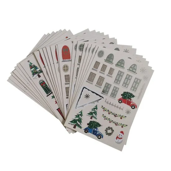 Craft Buddy Festive Village Card Making Kit x32 Cards Outlet