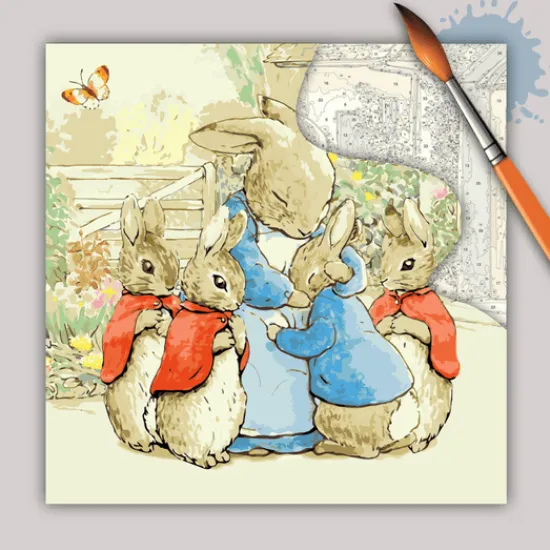 Craft Buddy "Flopsy Bunnies Josephine Rabbit" Paint By Numb3rs Canvas Kit 50x50cm Online