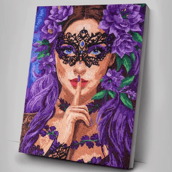 Craft Buddy Floral Whisper Crystal Art Scroll Kit 40x50cm Online