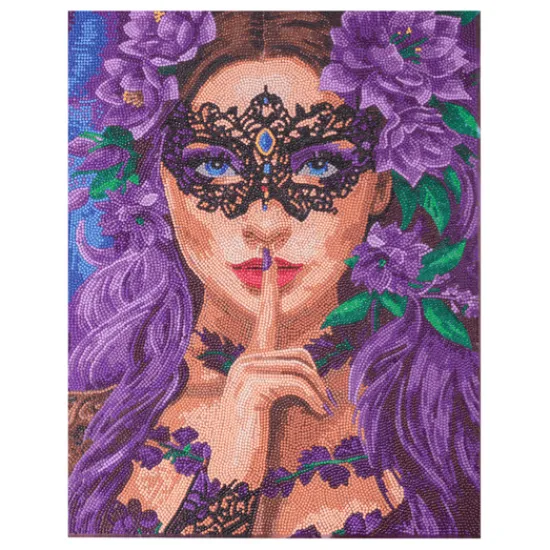 Craft Buddy Floral Whisper Crystal Art Scroll Kit 40x50cm Online