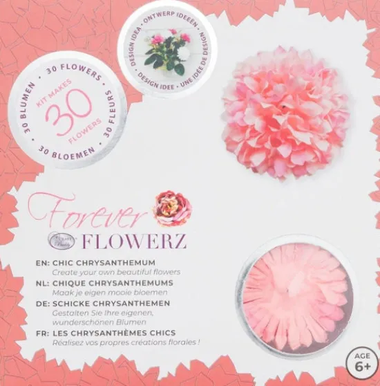 Craft Buddy Flower Making Kit - Chic Chrysanthemums - PEACH - FF02PH Clearance