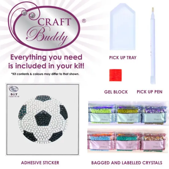 Craft Buddy "Football" Crystal Art Motif Sticker Best