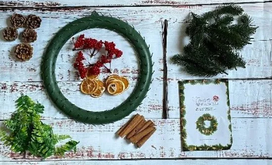 Craft Buddy Forever Flowerz 2022 Festive Wreath Kit Discount