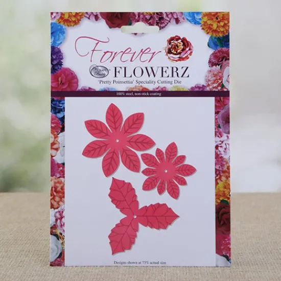 Craft Buddy Forever Flowerz - Pretty Poinsettias Die Set New