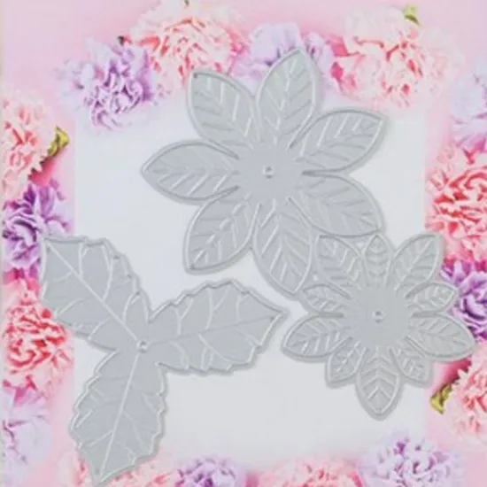 Craft Buddy Forever Flowerz - Pretty Poinsettias Die Set New