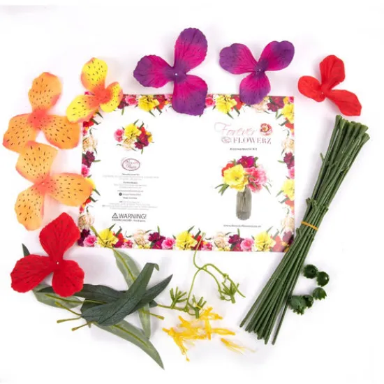 Craft Buddy Forever Flowerz Alstroemeria Kit - Pastels (makes 18) Clearance