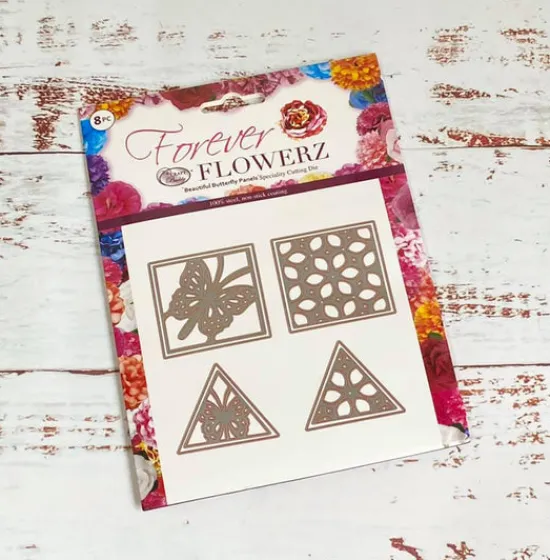 Craft Buddy Forever Flowerz Beautiful Butterfly Panel Die Set Clearance